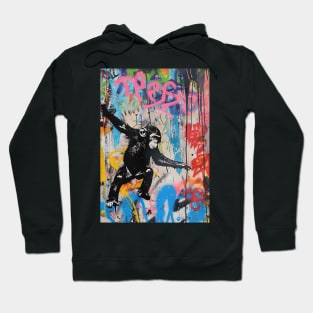 Banksy Graffiti monkey Hoodie